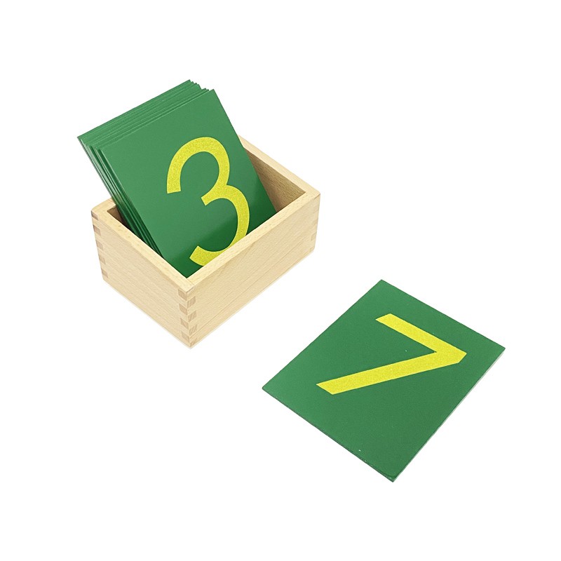 Treeyear Material Montessori Sandpaper Numbers with Box Educational ...