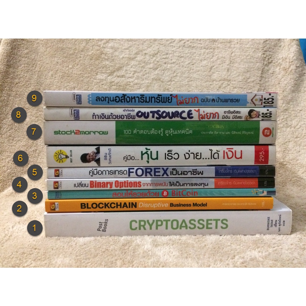 [หนังสือมือสอง สภาพดีราคาถูก] หนังสือความรู้การลงทุนหุ้น  คริปโตฯ บล็อกเชน บิตคอยน์ ฟอเร็กซ์ อสังหาฯ