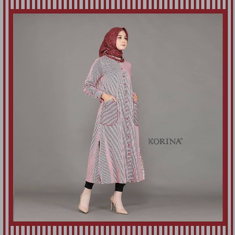 Ticha Tunic By Korina รองเท้าผ้าใบลําลองสไตล์เกาหลี