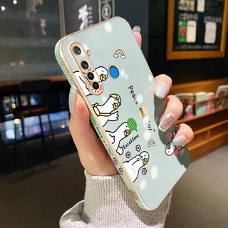 เคสโทรศัพท์มือถือแบบนิ่ม กันกระแทก ลายการ์ตูนเป็ดน่ารัก สําหรับ Realme 5 5i 5s 6i 5 Pro