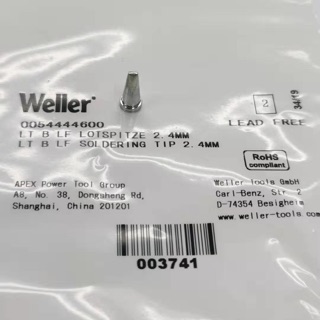 ปลายหัวแร้ง Weller ของแท้100%LT B LF  2.4mm