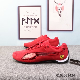 Puma Future Cat Leather SF Retro Breathable Sneakers Ferrari Mens Shoes