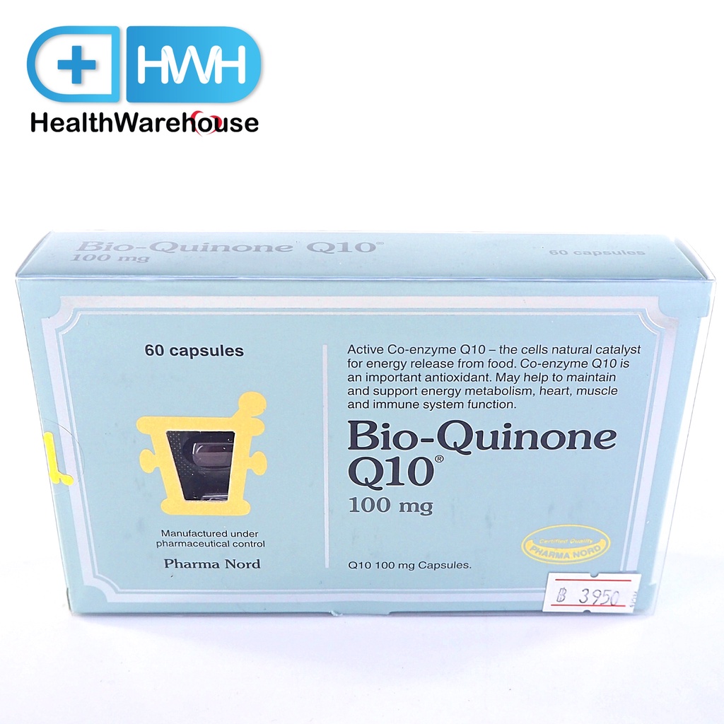 Pharma Nord Bio-Quinone Q10 100 mg 60 Capsules ไบโอ-ควิโนน คิวเท็น (Exp. 2/2024)