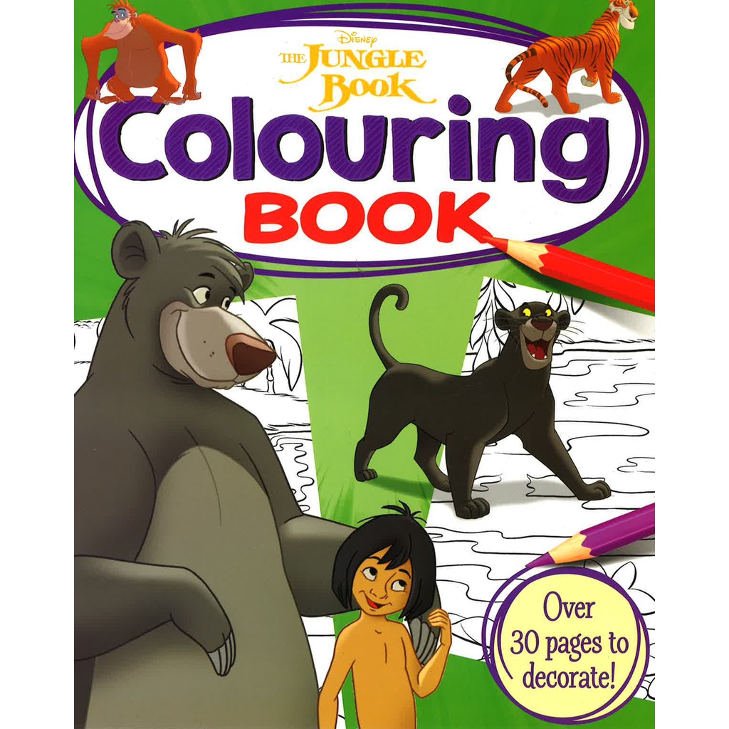 BBW หนังสือ *Simply Colouring Disney: Disney Classics The Jungle Book: Colouring Book ISBN: 9781789051681