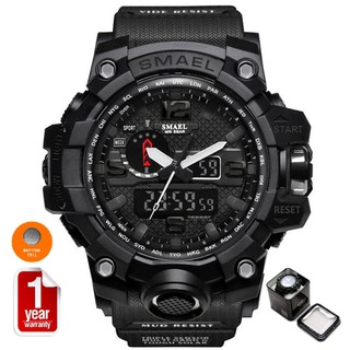 SMAEL นาฬิกาข้อมือผู้ชาย Sport Digital LED รุ่น SM1545 (Black)