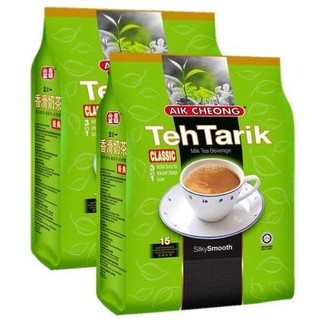 ﻿Aik Cheong Classic Teh Tarik 3in1 Milk Tea เอ๊กชอง ชานม 15sticks (2แพค)