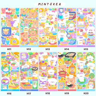 ✨PP Sticker Hologram [SET2] MINTSKER สติ๊กเกอร์ไดคัทขนาด7x14.8 cm.