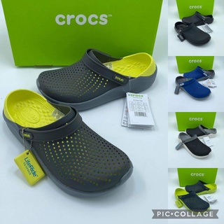 รองเท้าแตะลำลองแฟชั่นสไตล์ Crocs LiteRide Clog สุดฮิตน้ำหนักเบาใส่