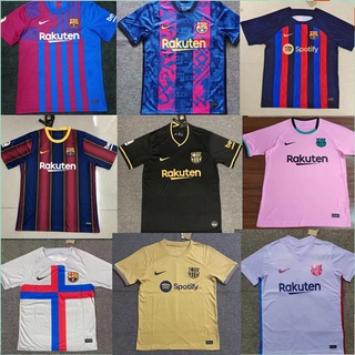 เสื้อกีฬาแขนสั้น ลายทีมชาติฟุตบอล Barcelona 2020 2021 2022 ชุดเหย้า S-4XL