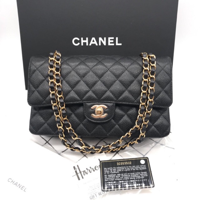 กระเป๋าสะพายข้าง Chanel Classic 10” holo 30 GHW shw ราคาสด ของใหม่