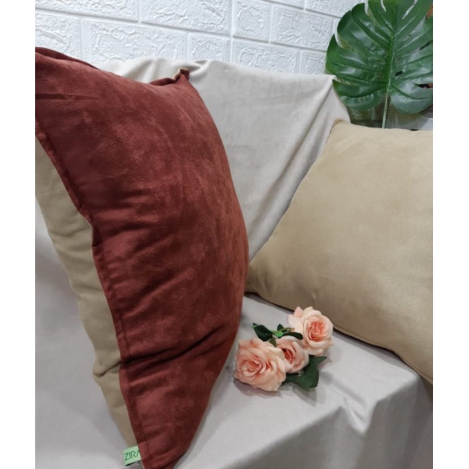 PLAIN TWO-COLOR SOFA CUSHION COVERS, SOFA CHAIR CUSHION COVERS 70 X 70, 60 X 60, FLOOR CUSHION COVER