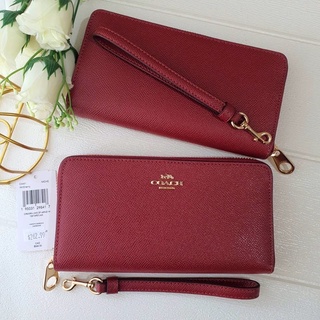 NEW COACH C3441 LONG ZIP AROUND WALLET