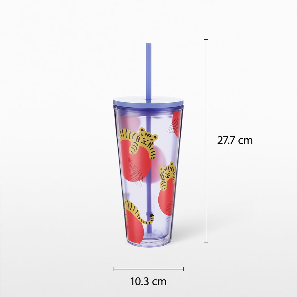 Starbucks Tigers With Tangerines Cold Cup 20oz. ทัมเบลอร์สตาร์บัคส์พลาสติกลายเสือ ขนาด 20ออนซ์ A11129917 #4