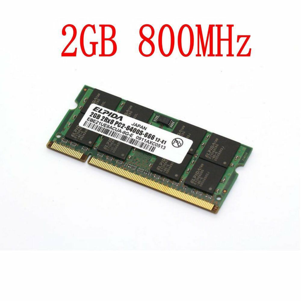 Elpida 2GB PC2-6400 Notebook DDR2 800Mhz 200Pin RAM Memory SODIMM 2Rx8 AD22 #6