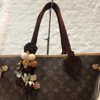 หูถักกระเป๋า  LV neverfull, Coach งานเแฮด์เมด สวย แน่น
