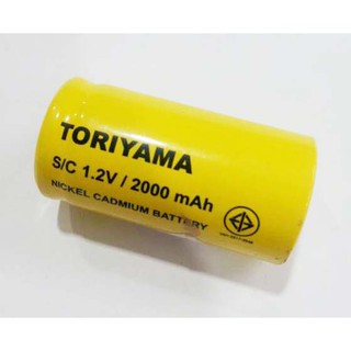 หัวเทียน, ที่จุด TORIYAMA Ni-cd 1200mAh 1.2V 42*22มิล สำหรับที่จุดหัวเทียน D-SC1800-H