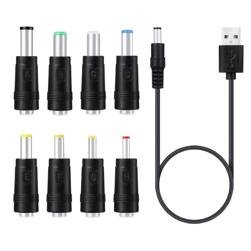 WU USB to Plug ปลั๊ก USB 8 in 1 สําหรับอะแดปเตอร์สายเคเบิลปลั๊ก Dc พร้อม 8 P