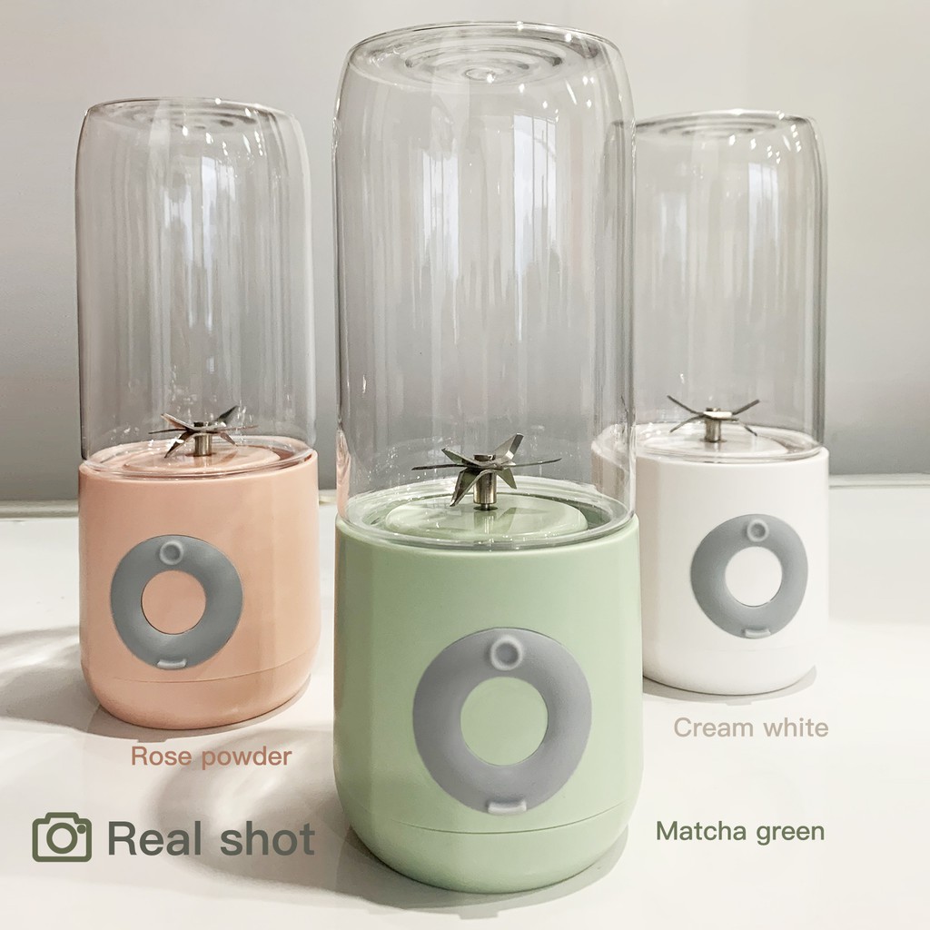 ♧6 Cutter Mini Portable Juicers USB Electric Mixer Fruit Smoothie ...