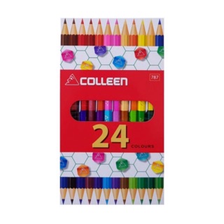 สีไม้ Colleen คลอลีน 24 สี 12 แท่ง