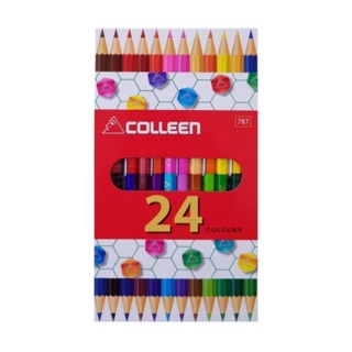 สีไม้ Colleen คลอลีน 24 สี 12 แท่ง