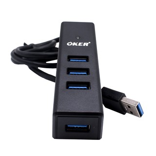 HUB USB 3.0 4 Ports Oker Model:H-341 HUB with Interface