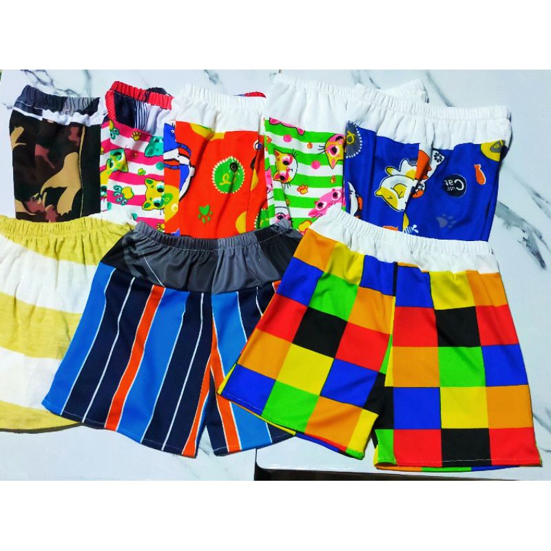 8บาท-กางเกงขาสั่น8-15กิโลใส่.รุ้นผ้าลาย