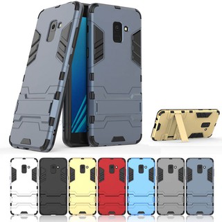 For Samsung Galaxy A8 Plus 2018 Case Hybrid Iron Man Hard Armor Defender Cover