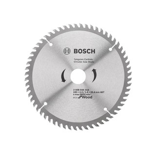 ใบเลื่อยวงเดือน BOSCH ECO 7" 60 ซี่ฟัน CIRCULAR SAW BLADE BOSCH ECO 60-TEETH 7"