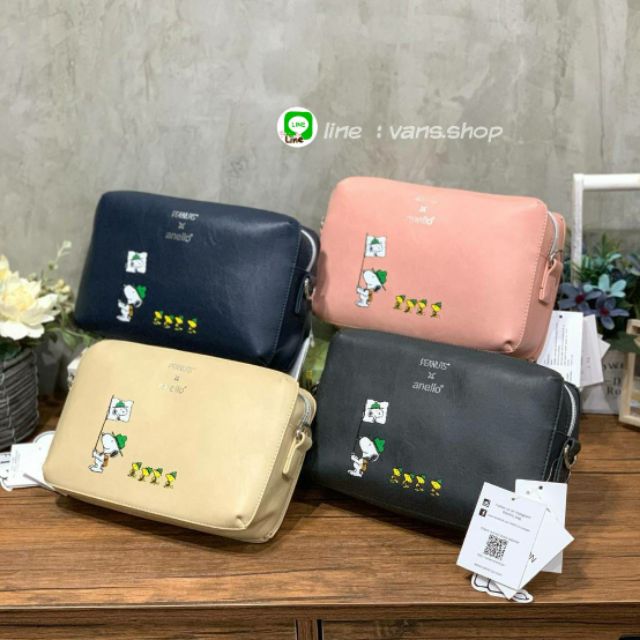 Anello X Peanuts Leather Mini Shoulder Bag รุ่น OS-S039