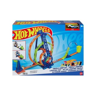 Hot Wheels Action Triple Loop Kit ฮอตวีล แอ็คชั่น ชุดรางตีลังกา 3 ตลบ รุ่น HMX37