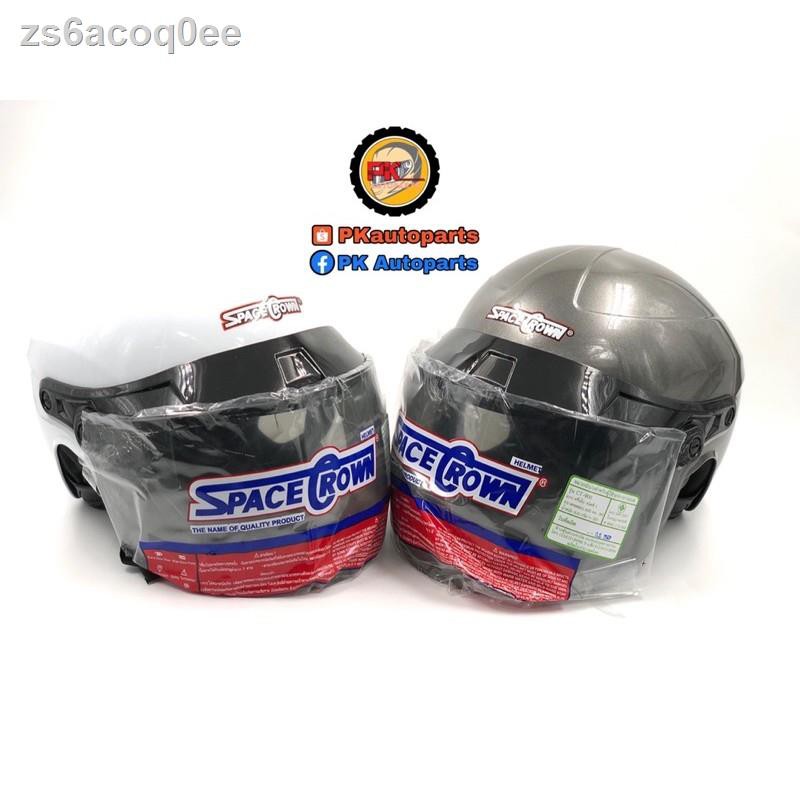 ▨✆☏หมวกกันน็อคครึ่งใบ SPACECROWN CT900
