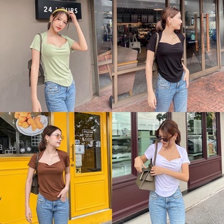 เสื้อแฟชั่นผู้หญิง มือ 1 🌈 สีน้ำตาล 🌼 สุดน่ารัก 🔥 ลดราคา 🔥 ❗❗สินค้าพร้อมส่ง ❗❗