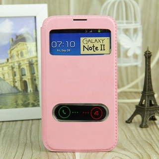 เคสโทรศัพท์มือถือหนัง แบบฝาพับ สําหรับ Samsung Galaxy Note II 2 N7100