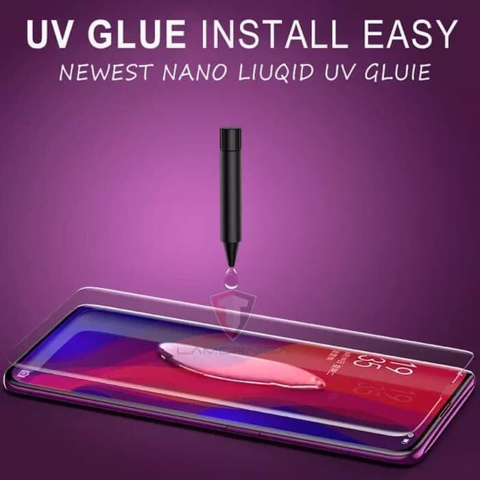 กระจกนิรภัย UV Huawei P30 Pro Liquid Full Screen UV Glass