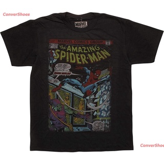 เสื้อยืดยอดนิยม Spiderman Amazing Original Comic Art Graphic T-Shirt Short sleeve T-shirts