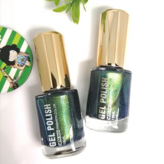 สีทาเล็บ​ GEL​ POLISH​ No.170 (สีเขียวปีกแมลงทับ)​