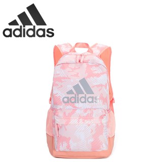 adidas.กระเป๋าเป้สีสันพาสเทลน่ารักๆ  กระเป๋าเป้สะพายหลังกระเป๋ากระเป๋าผู้หญิงที่เรียบง่ายและแนวโน้มความจุขนาดใหญ่