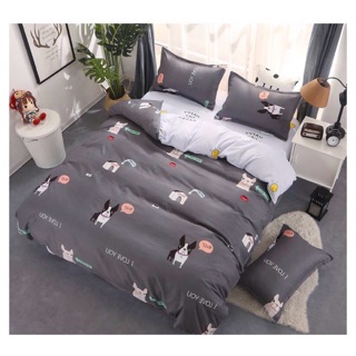 topshop_bed ชุดผ้านวม1 ชุด ครบ6ชิ้น ผ้าปู/ผ้านวม/ปลอกหมอน2/ปลอกหมอนข้าง2 ลาย #63