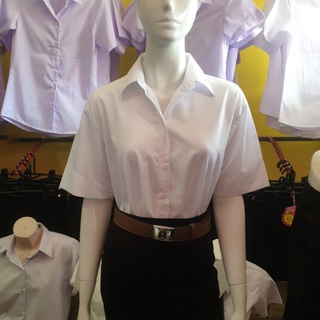 เสื้อนักศึกษาทรงปล่อย(โอเว่อไชร์)แขนสามเหลี่ยม