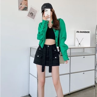 ซื้อ 2 ชิ้น เพียง ฿139 (199)Skirts กระโปรงสั้นทรงy2k มีกิมมิคสายผูกเท่ห์ๆ ทรงสวยมาแรงสุดๆ
