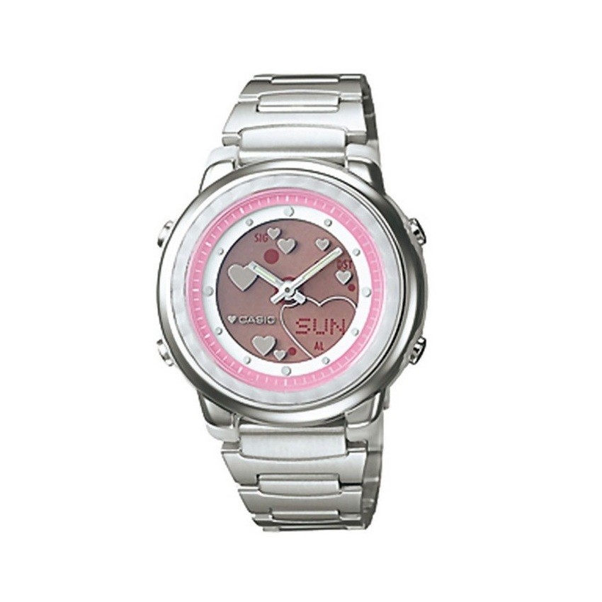 Casio Standard นาฬิกาข้อมือ สายสแตนเลส รุ่น LAW-25D-4AVDF - Silver/Pink