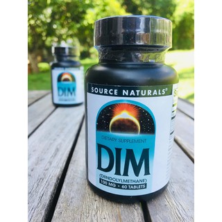 DIM, Diindolylmethane with BioPerine® 100 mg 60 Tablets (Source Naturals) ปรับสมดุลฮอร์โมน