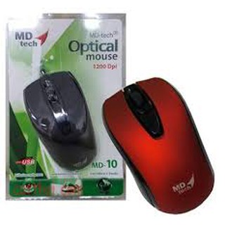 เมาส์ USB Optical Mouse MD-TECH รุ่น MD-10