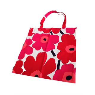 Marimekko แท้ 💯% Pieni Unikko Tote Bag (Red/Dark Pink/Peach/Black/White)