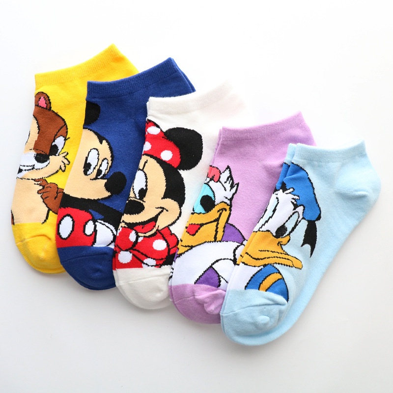 🧦ถุงเท้า🧦 10 ​​คู่รัก. ถุงเท้า ลายการ์ตูน ถุงเท้า หลายสไตล์ ใส่สบายมาก Sf4Wz5