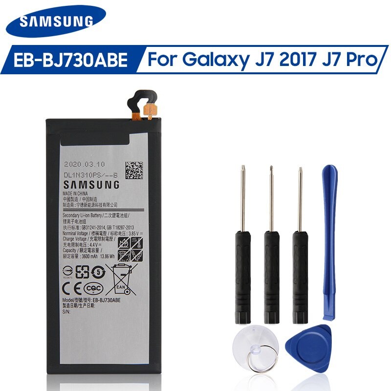 แบตเตอรี่Samsung Original EB-BJ730ABEสำหรับSamsung Galaxy J7 Pro J730F J730G J730DS J730FM J730GM J7
