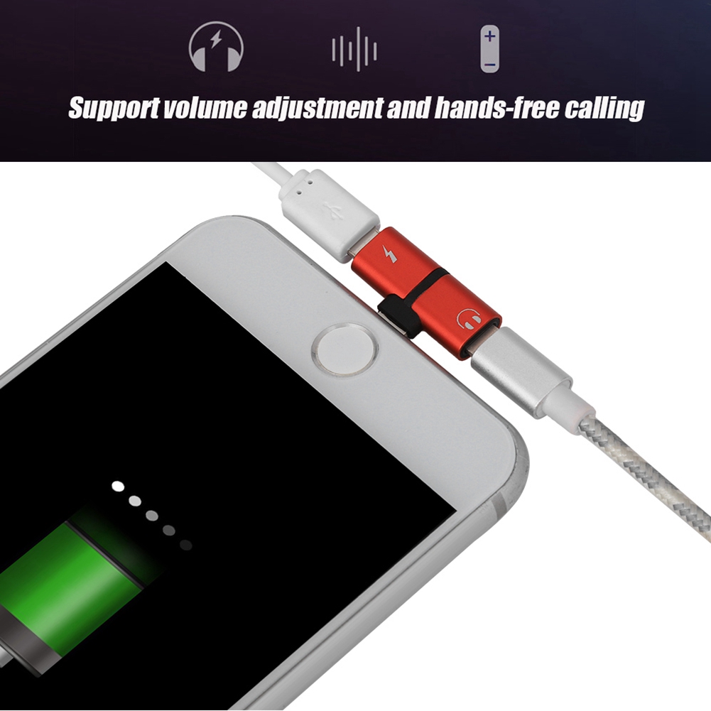 อะแดปเตอร์สำหรับ 1 iPhone Lightning Splitter Charger Adapter dahui.th