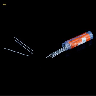 Wer ดอกสว่านเจาะบิดตรง Micro Hss 0.8 มม. มัลติฟังก์ชั่น 10 ชิ้น