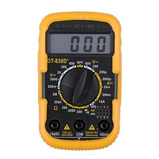 DT-830D + Mini Digital Multimeter ดิจิตอลมัลติมิเตอร์ วัดแรงดัน วัดกระแส AC/DC แถมฟรี แบตเตอรี่ 9V 1 ก้อน