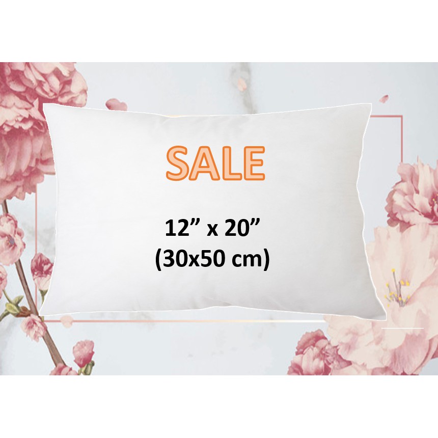 Sale!!! ไส้หมอนอิง 12x20 นิ้ว/ 30x50 เซนติเมตร หมอนอิง หมอนโรงแรม เกรด AAA คุณภาพดี ราคาโรงงาน ลดราคา ถูกกว่าห้าง